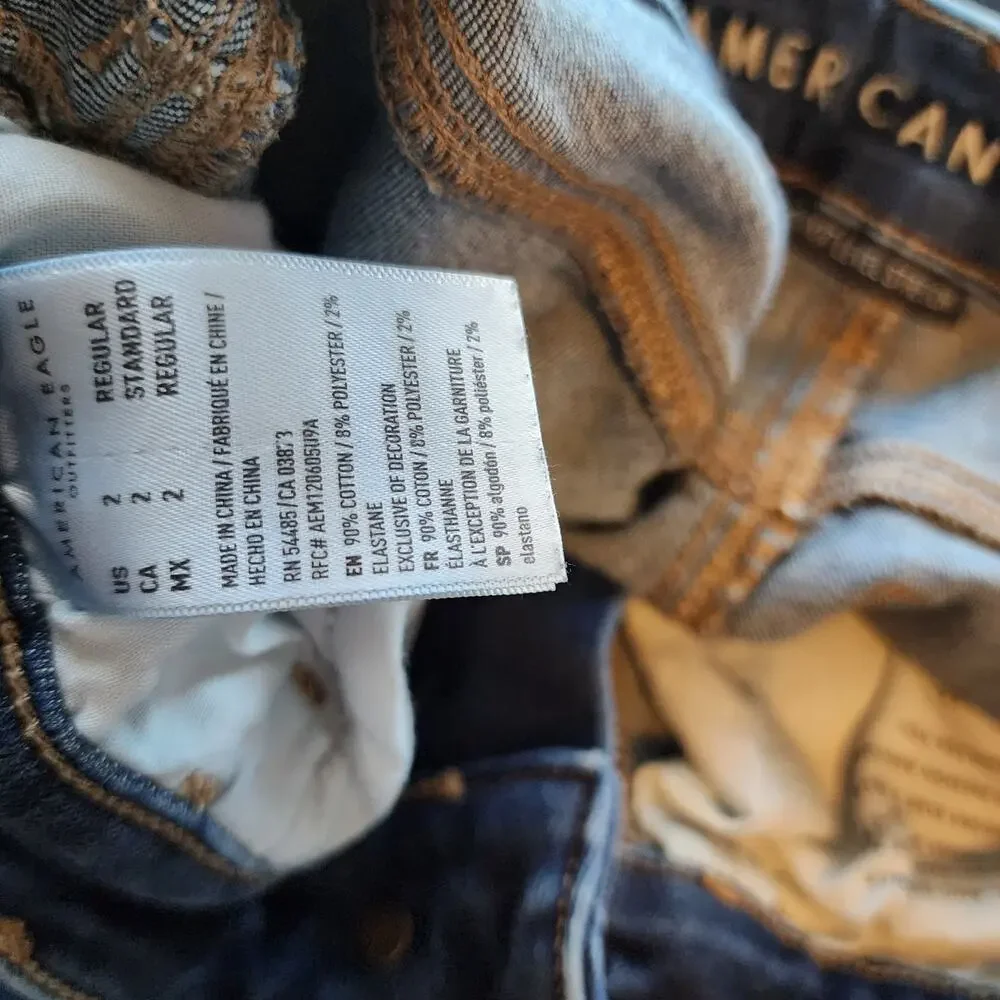 American Eagle Next Level Stretch Distressed Jegging Size 2